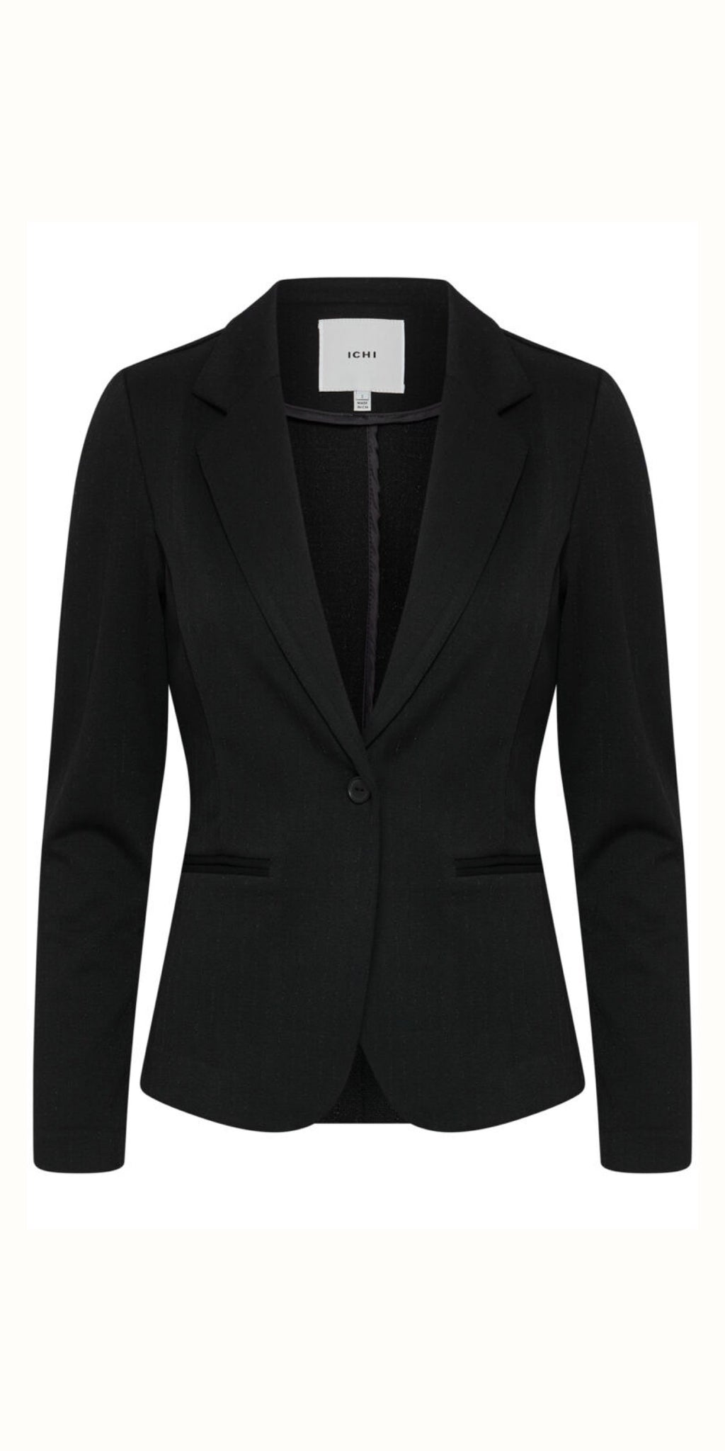 ICHI Kate Blazer in Black TheSecretCloset.Boutique