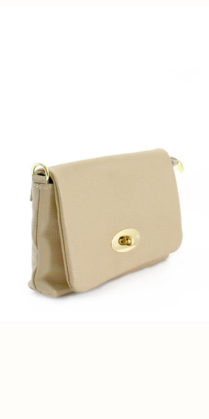 Leather Fold Over Crossbody Bag - TheSecretCloset.Boutique