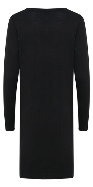 PULZ Sara Longline Cardigan in Black - TheSecretCloset.Boutique