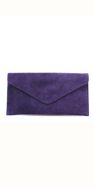 Suede Clutch Bag (various colours)