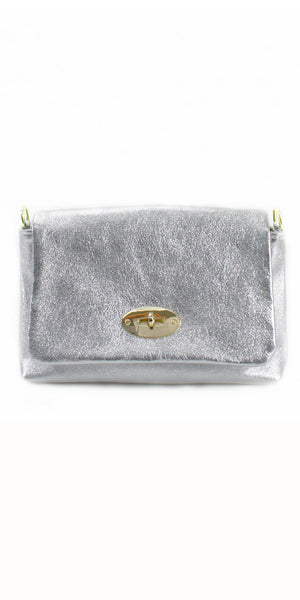 Leather Fold Over Crossbody Bag - TheSecretCloset.Boutique