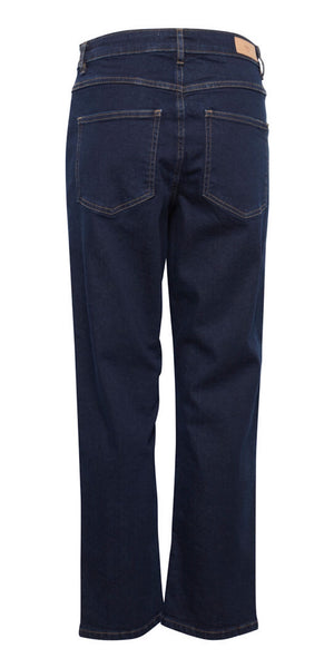 ICHI TWIGGY RAVEN Cropped Jeans in Dark Blue