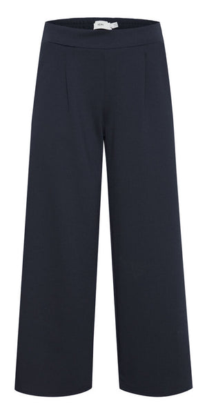 ICHI KATE Wide Leg Trousers in Total Eclipse