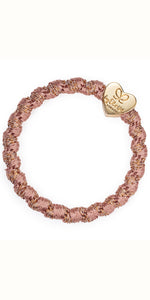 By Eloise Gold Heart on Woven Rose - TheSecretCloset.Boutique