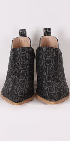 smf Snake Shoe Boot in Black - TheSecretCloset.Boutique