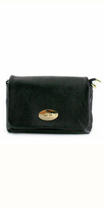 Leather Fold Over Crossbody Bag - TheSecretCloset.Boutique