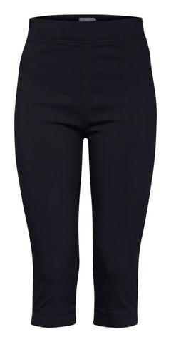 B. Young Keira Capri Trouser in Navy - TheSecretCloset.Boutique