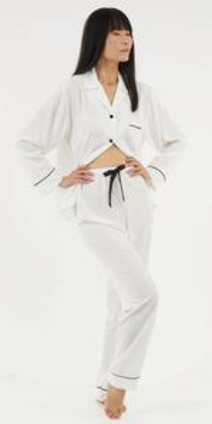 The Sarah Pyjama - Ivory - TheSecretCloset.Boutique