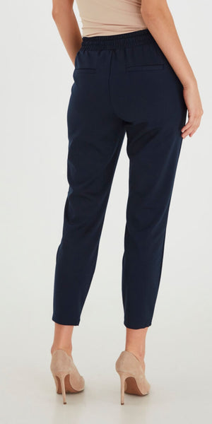 B. Young Rizetta Jersey Trouser in Navy - TheSecretCloset.Boutique