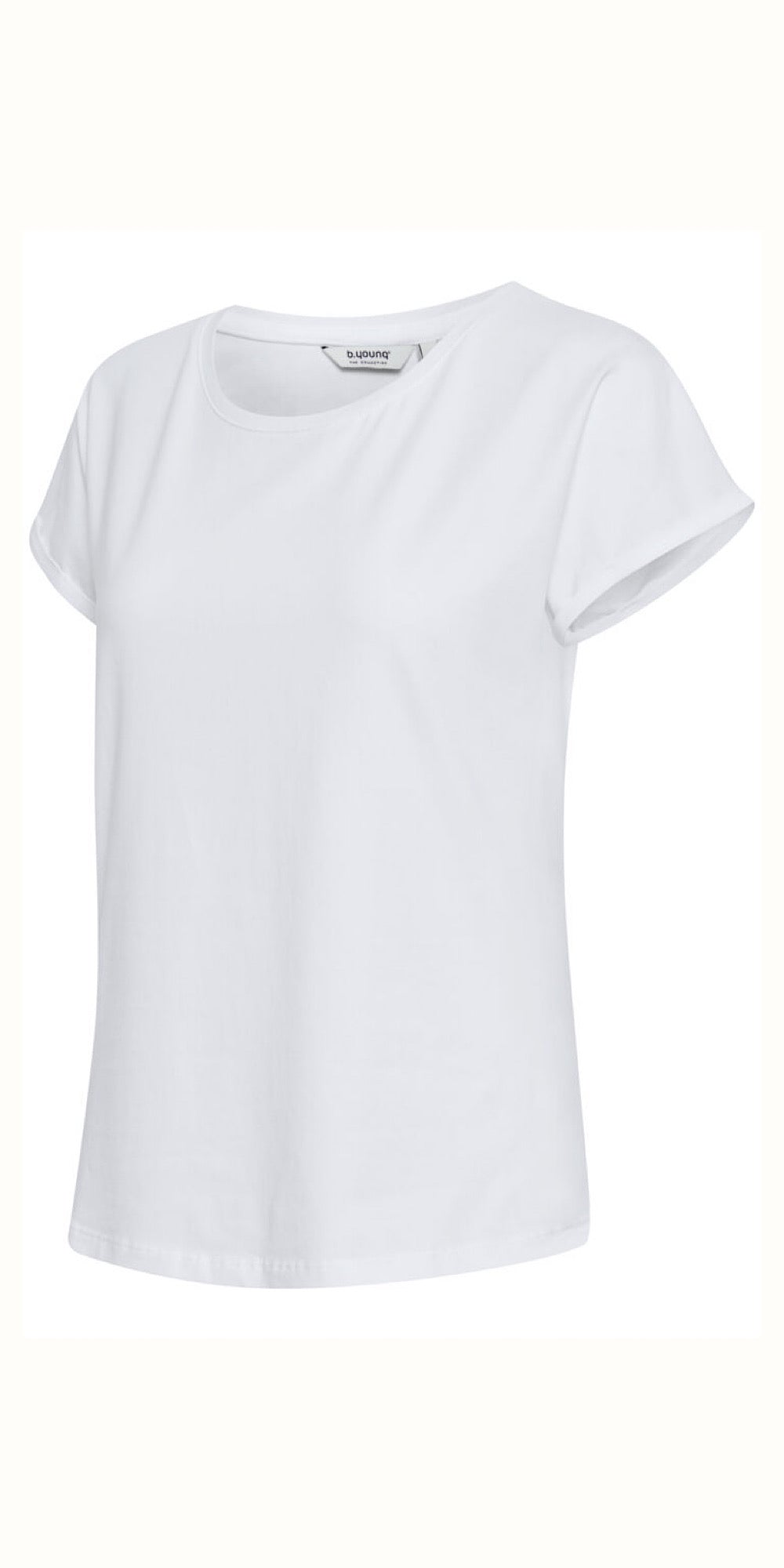 売れ筋商品|||ビーヤング Tシャツ レディース トップス PAMILA  - Basic T-shirt - optical white b young PAMILA T Shirt in Optical White – TheSecretCloset