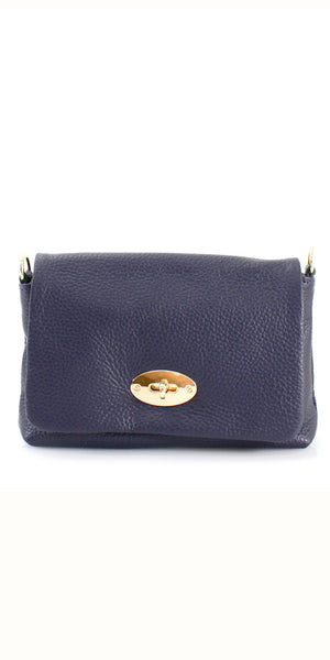 Leather Fold Over Crossbody Bag - TheSecretCloset.Boutique