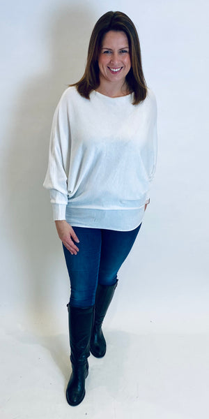 Elegant Batwing Fine Knit - TheSecretCloset.Boutique