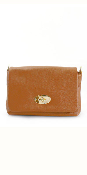 Leather Fold Over Crossbody Bag - TheSecretCloset.Boutique