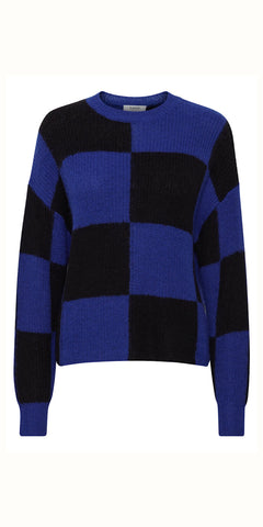 b young OMURA Jumper in Surf The Web Mix - TheSecretCloset.Boutique
