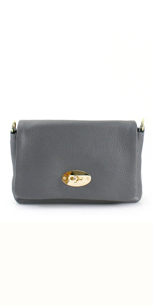 Leather Fold Over Crossbody Bag - TheSecretCloset.Boutique