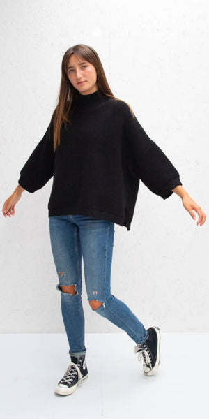 CHALK Vicki Jumper in Black - TheSecretCloset.Boutique