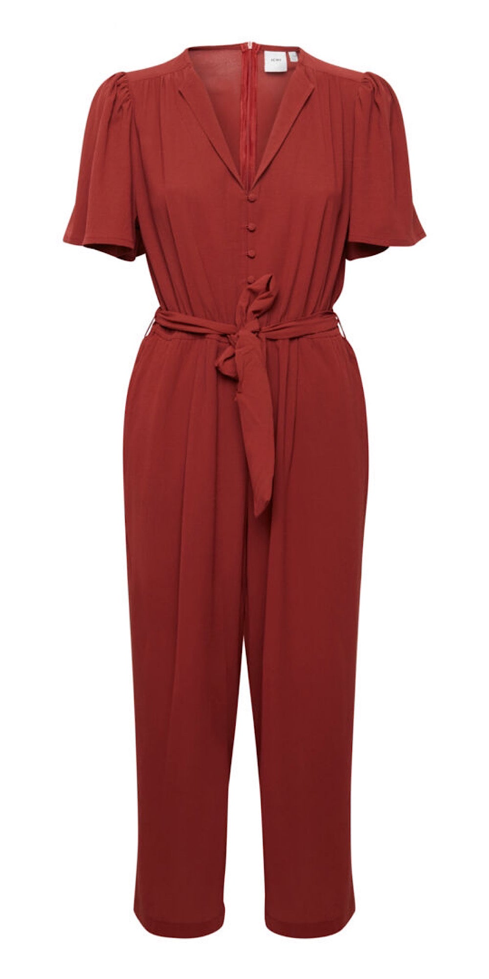 ICHI GITTY Jumpsuit in Chocolate Truffle