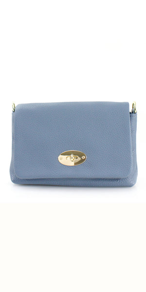 Leather Fold Over Crossbody Bag - TheSecretCloset.Boutique