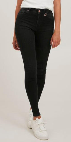 PULZ LIVA Super Skinny Jeans in Black - TheSecretCloset.Boutique