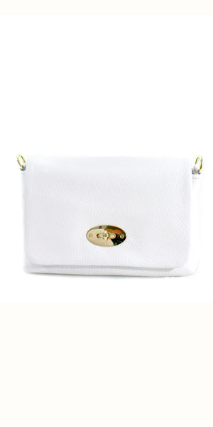 Leather Fold Over Crossbody Bag - TheSecretCloset.Boutique