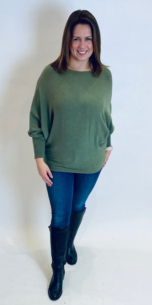 Elegant Batwing Fine Knit - TheSecretCloset.Boutique