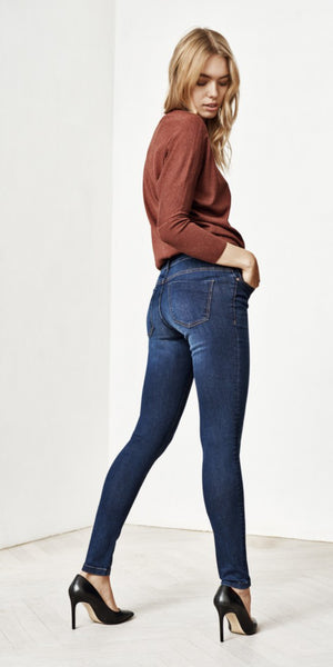 b young LOLA LUNI Skinny Fit Jeans in Ink - TheSecretCloset.Boutique